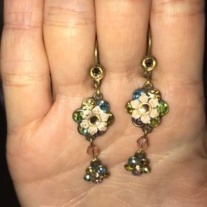 Michal Negrin Hanging Flower Earrings